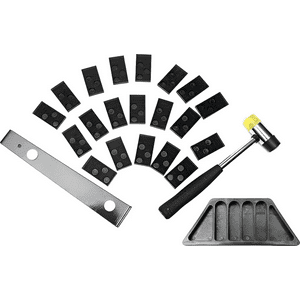 Genérico - Kit Instalación Piso Flotante Profesional Con Martillo Goma. Negro