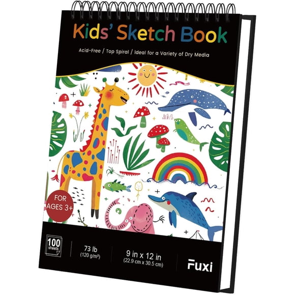 Cuaderno de dibujo Fuxi de 100 hojas, 120 g/m²