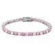 thumbnail image 1 of Pulsera de Tenis de Moissanita Amarilla/azul Claro/rosa de 6-9 Pulgadas para Mujer 4 Mm Color D VVS1 Plata de Ley S925 Diamante Creado en Laboratorio Pulsera de Tenis Perfecta para Uso Diario, 1 of 4