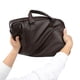 thumbnail image 3 of Maletín Premium Laptop - Nylon y PU Impermeable 3 Asas CAFÉ, 3 of 7