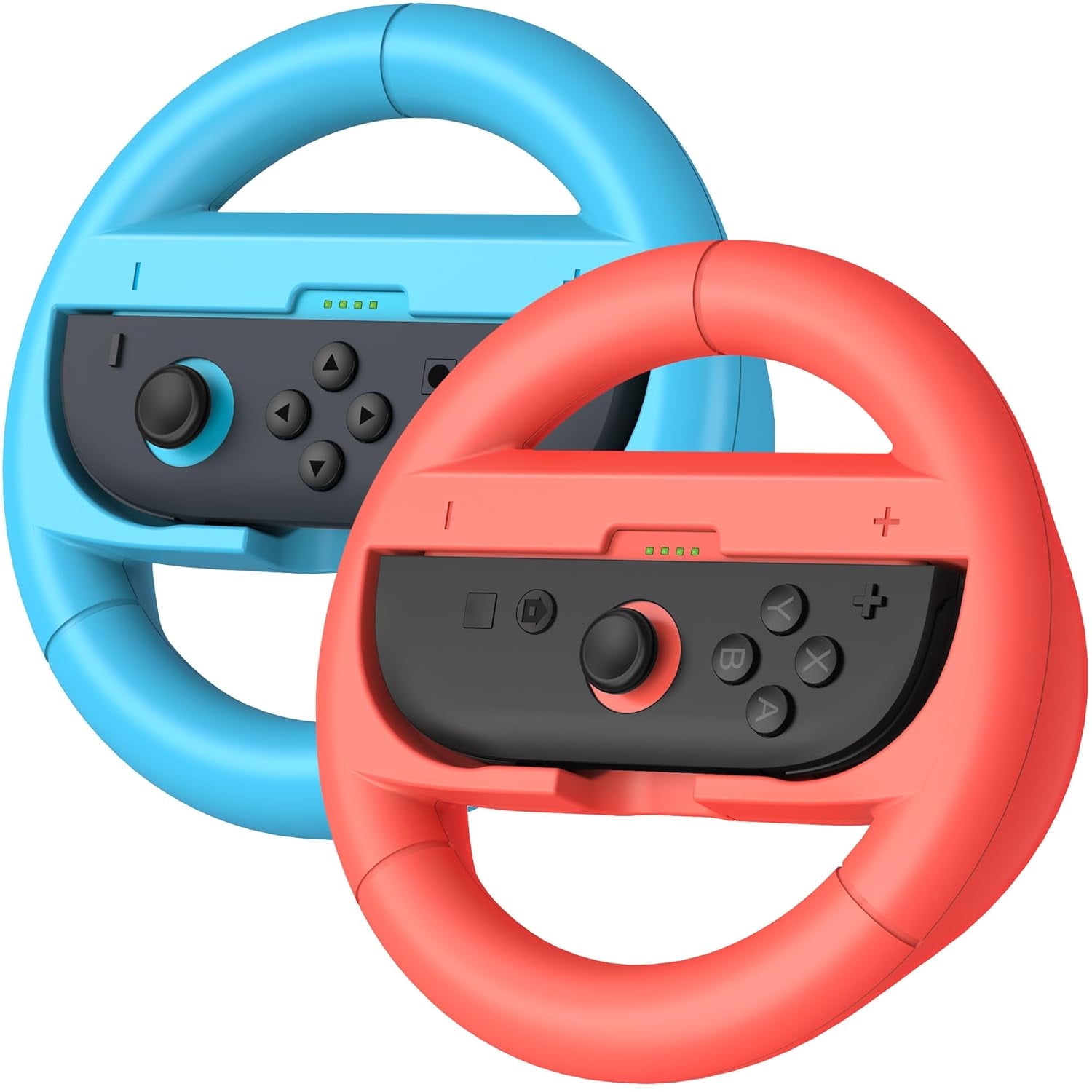 Volante De Juego Aaronmei Compatible Nintendo Switch 2 Joy Con Rojo Azul