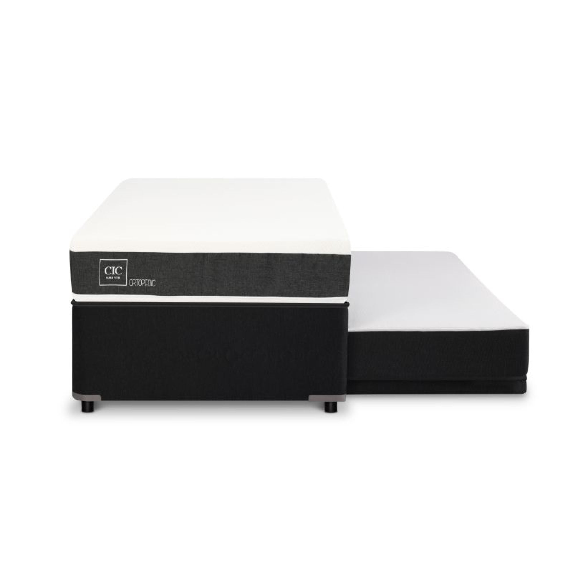 Diván New Ortopedic Black 1.5 Plaza Base Normal
