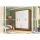 thumbnail image 2 of Closet Assis 5 Puertas 2 Cajones Natural Blanco, 2 of 3