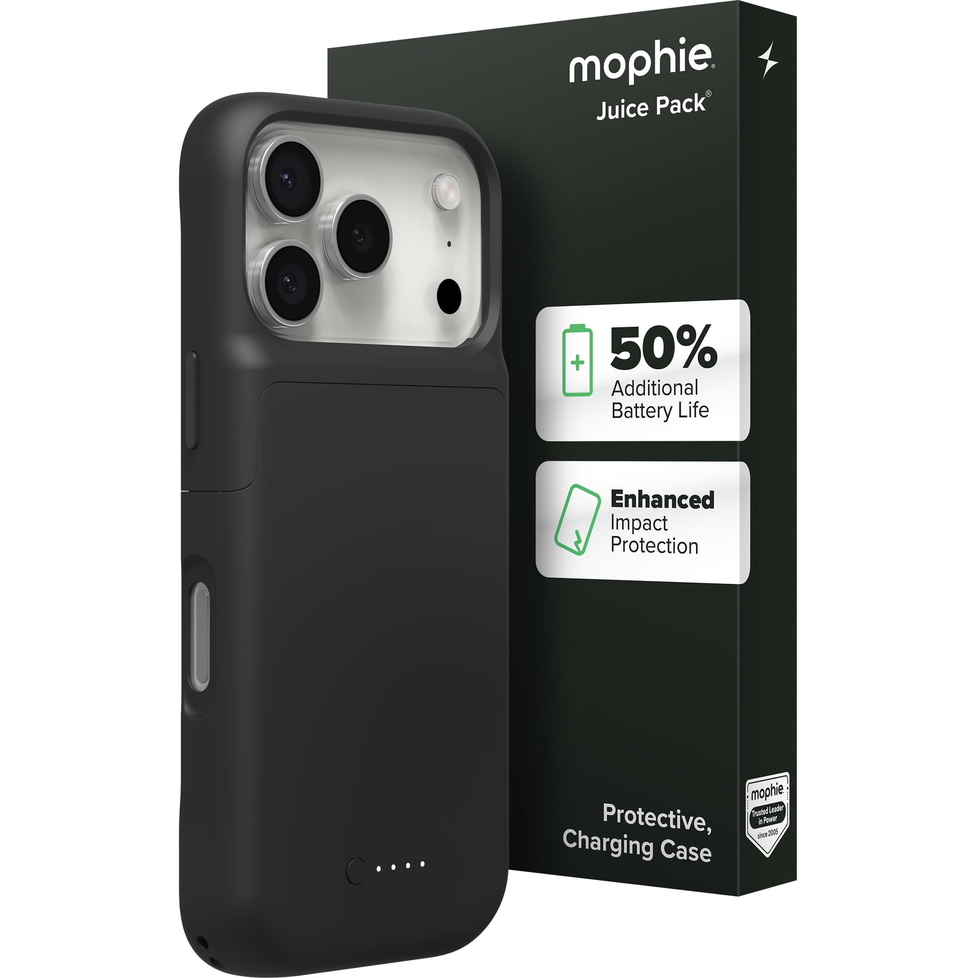 Funda Con Batería Mophie Juice Pack Para Iphone 17 Pro, Color Negro