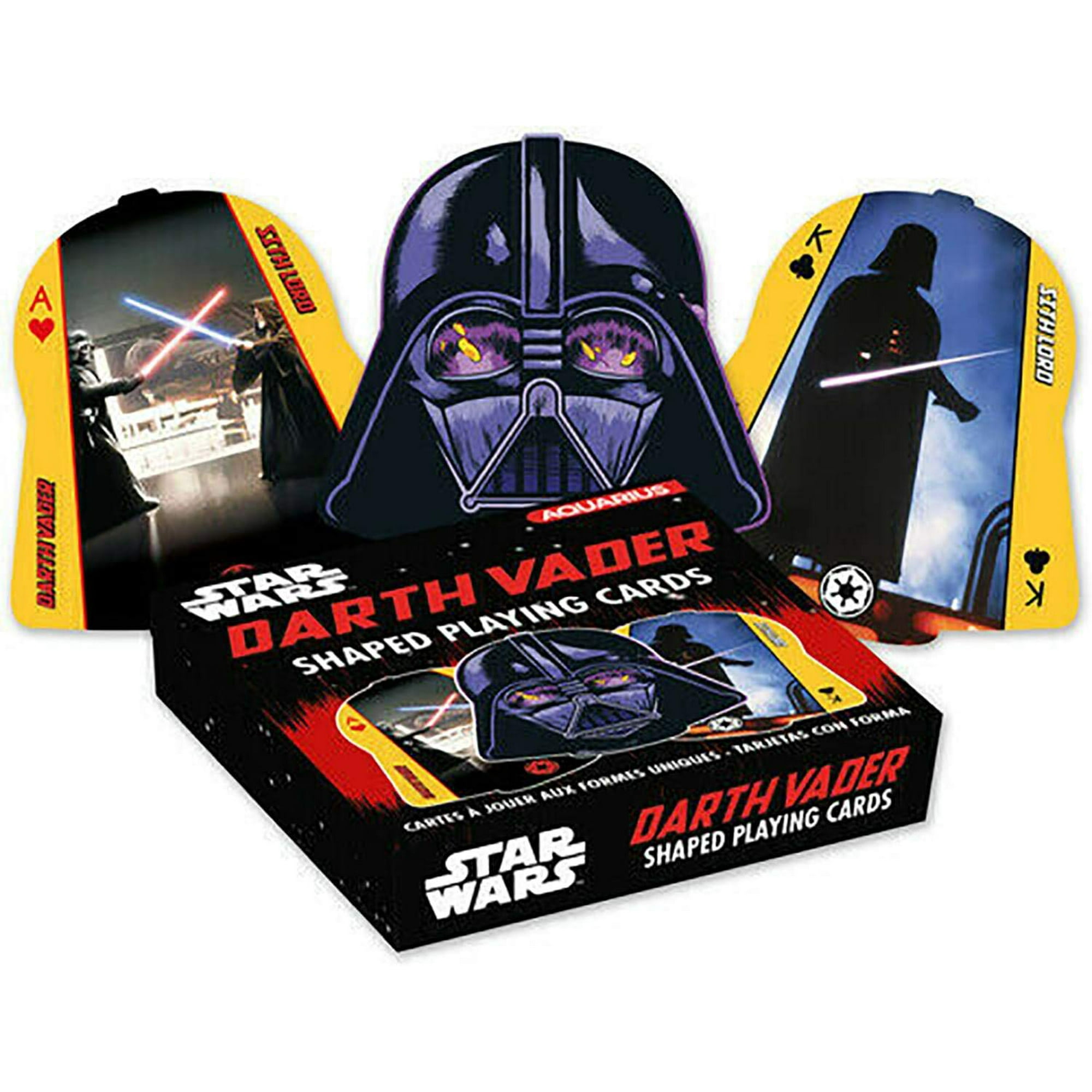 Baraja De Cartas Aquarius Star Wars Con Forma De Darth Vader