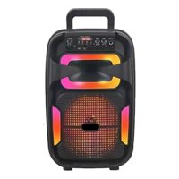 Genérico - Parlante Portatil 8¨ Con Microfono Karaoke Musica Hogar Lau