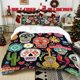 thumbnail image 1 of 3pcs Mexican Folk Elements Printed Bedding Set Soft Duvet Cover with 2 Pillowcases All Season Comfort, 1 of 5