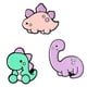 thumbnail image 5 of 3 piezas divertidos broches de dinosaurio pines esmaltados insignias de dibujos animados de moda broche de animales para sombreros accesorio ropa bols, 5 of 5