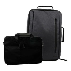 Mochila Manager Gris 15,6""+ Funda Notebook Negro 15,6"" Levo Negro