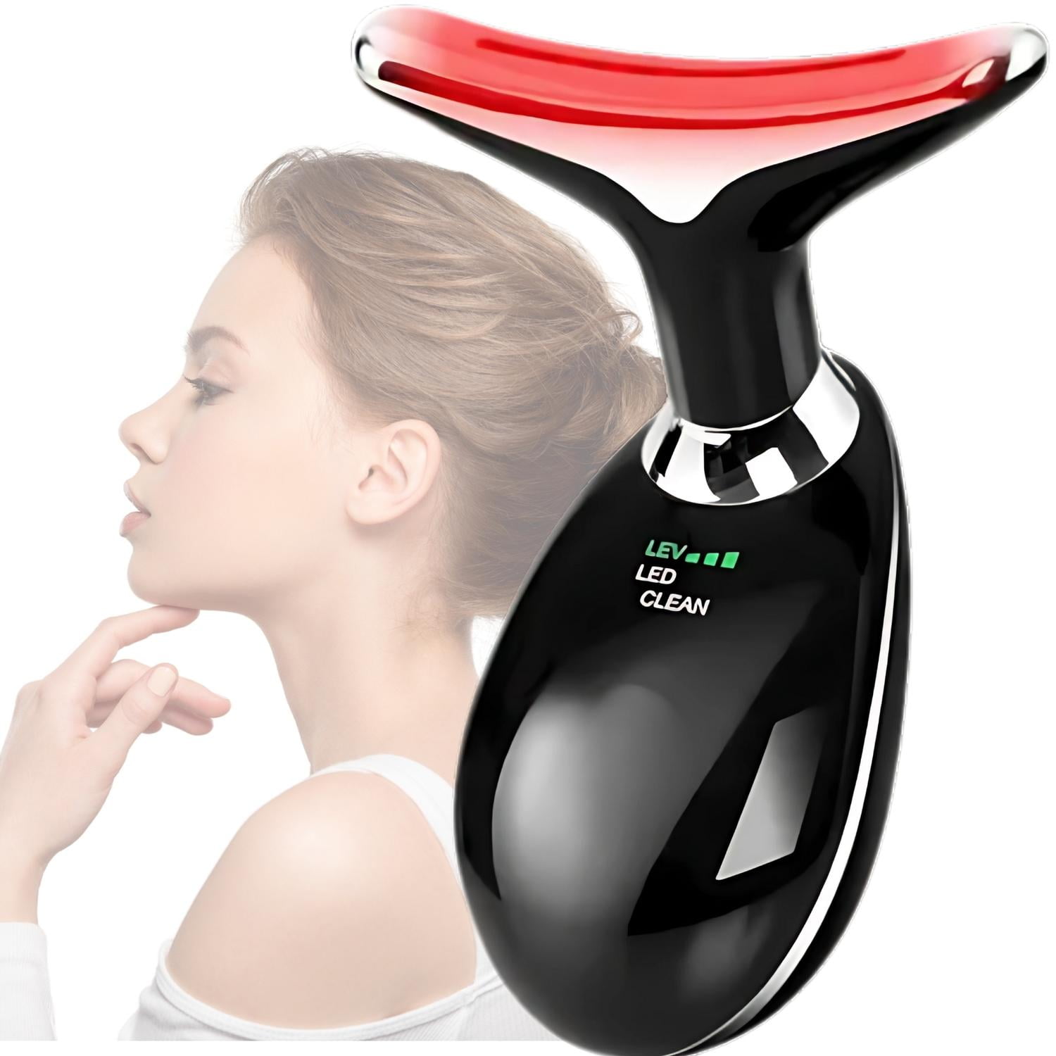 Genérico - Masajeador Facial Terapia Luz Roja Escultor Rostro Y Cuello Blanco