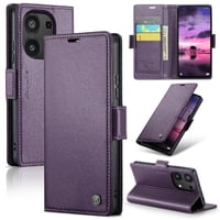 Caseme Tipo Cartera Xiaomi Redmi Note 13 4G Con Cierre Magnético, Rfid, Tarjetero, Soporte, Carga Inalámbrica
