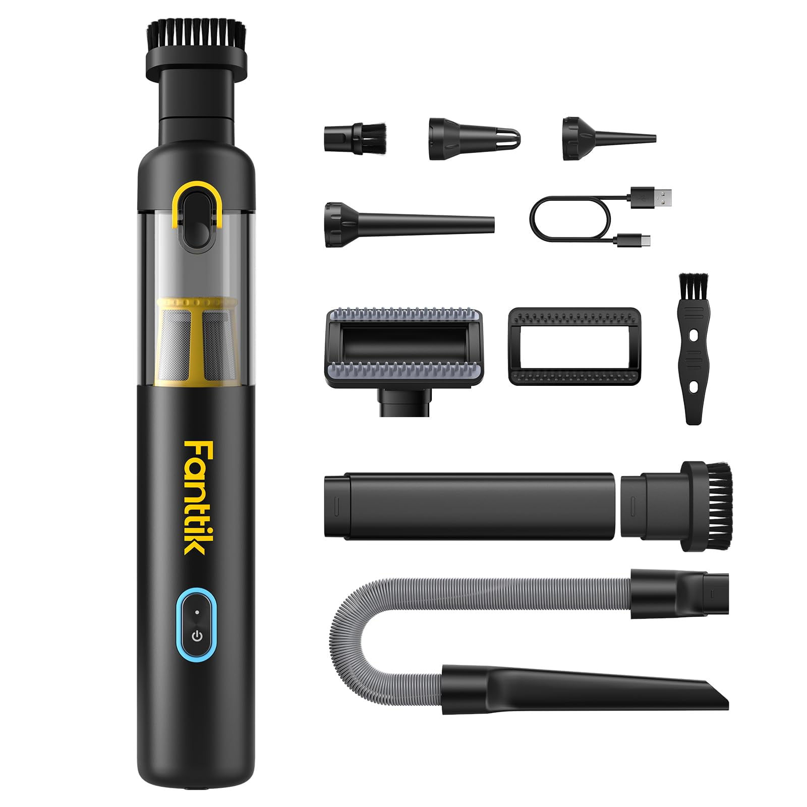 Aspirador Inalámbrico Para Coche Fanttik Slim V8 Apex 19000pa High Power