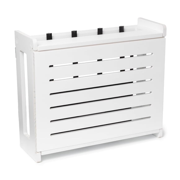 Caja De Almacenamiento Para Router Montaje En Pared Blanca 28 Cm