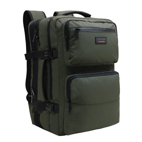 Mochila Viaje Expandible Journey Reverse Verde Head
