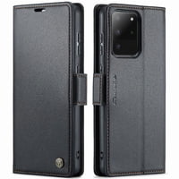 Caseme Tipo Cartera Samsung Galaxy S20 Ultra Con Cierre Magnético, Rfid, Tarjetero, Soporte, Carga Inalámbrica