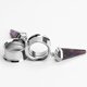 thumbnail image 3 of (1 par) Dilatadores de acero inoxidable con colgante de piedra amatista, dilatadores, piercings, 00 g, 3 of 5