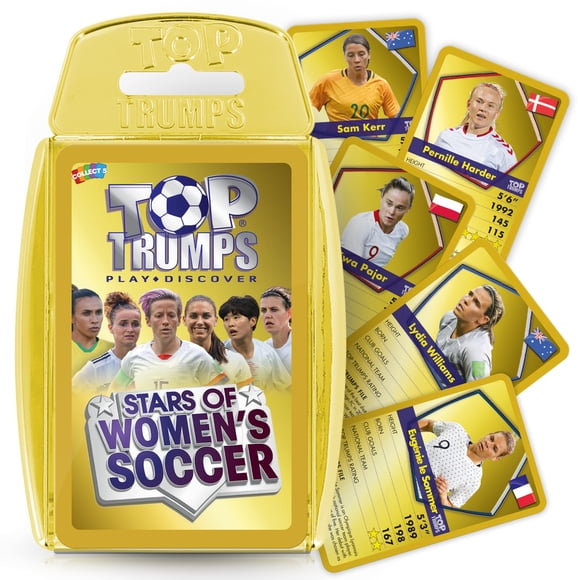Juego de Cartas Top Trumps Estrellas del Fútbol Femenino 6+ Jugadores