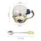 thumbnail image 2 of 1 juego de taza de té y café de cristal con cuchara, ideal para regalar., 2 of 5