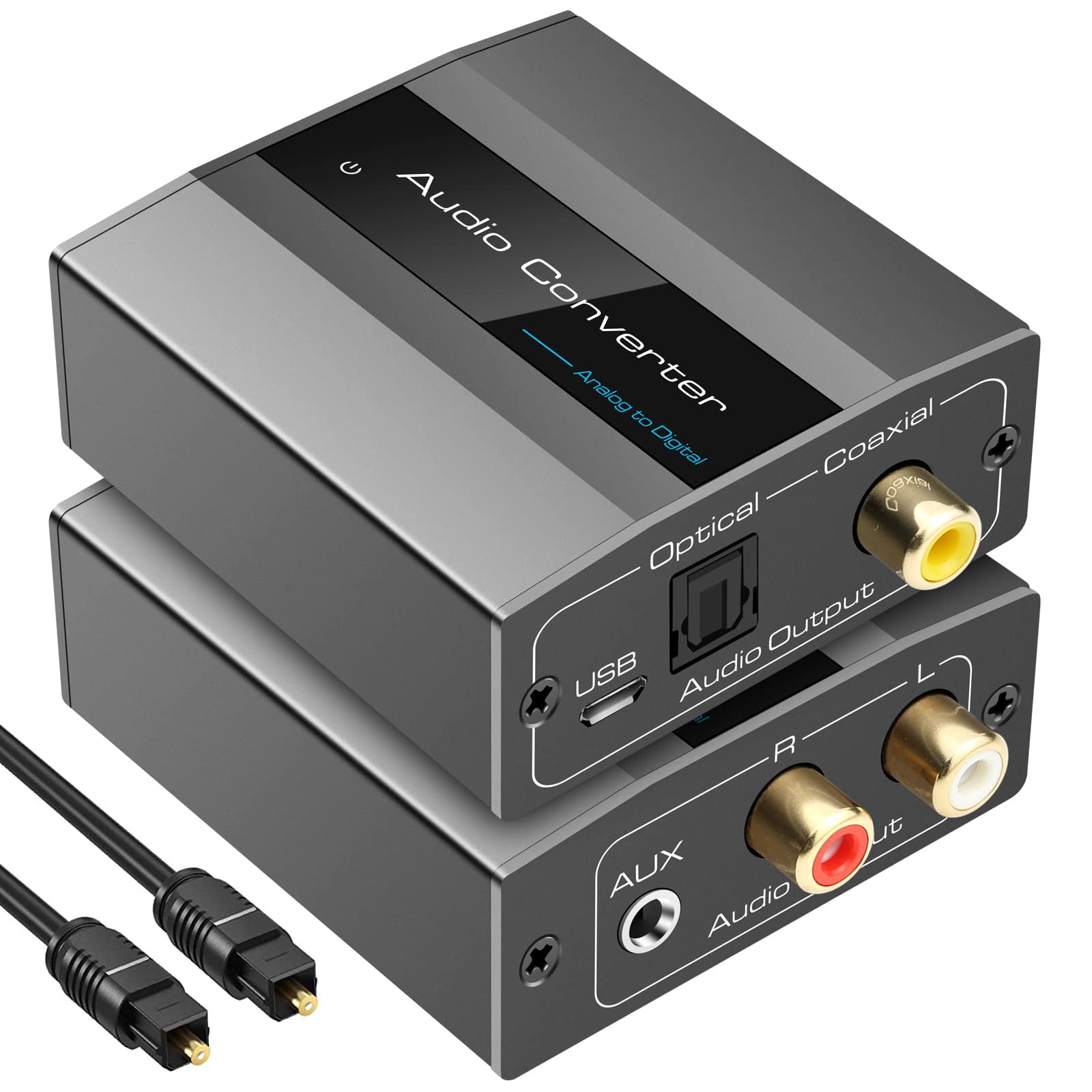 Convertidor De Audio Analógico A Digital Vpfet Rca A Óptico