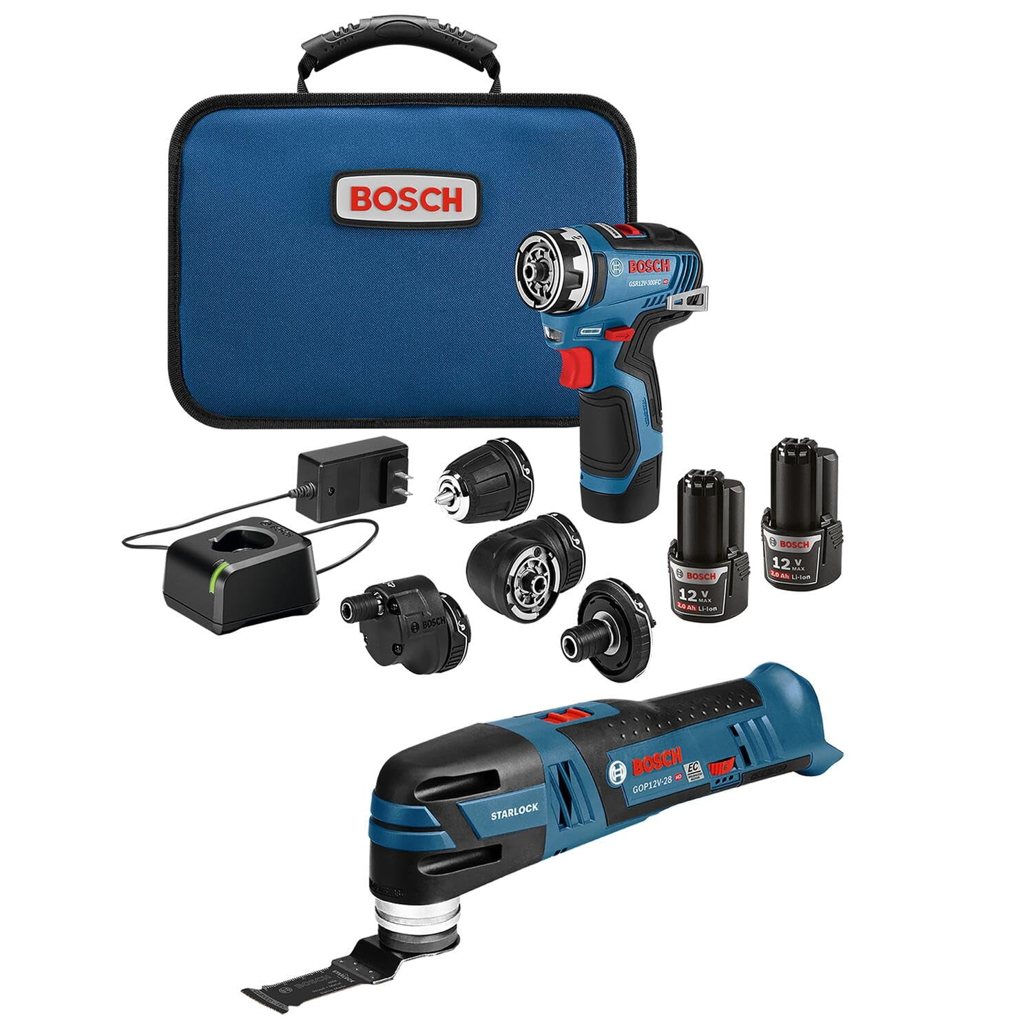 Kit Combinado Bosch Gxl12v-270b22 De 12 V Como Máximo Con Taladro/destornillador Chameleon