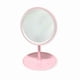 thumbnail image 3 of Espejo Maquillaje Tocador Luz LED Plegable Táctil Recargable Rosa, 3 of 9