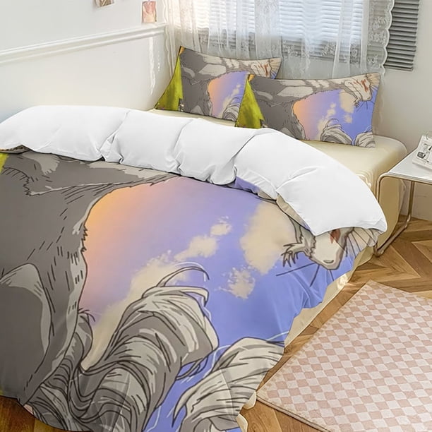 Natsume's Book of FriendsCartoon Collection 3-Piece Comforter Set, Personalized Bedding Decor for Kids And Teens Bed Sheets