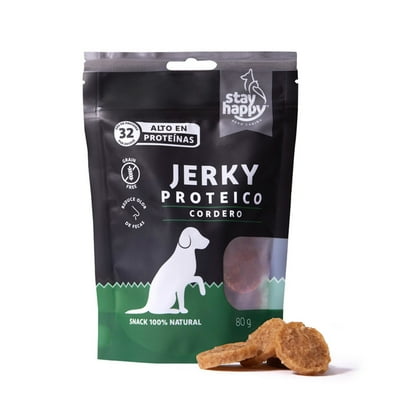 Snack Jeky Proteico Sabor Cordero 80 G Stay Happy