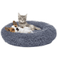 thumbnail image 1 of Cama Antiestrés Felpa para Mascotas Perros Gatos 80cm Gris Oscuro, 1 of 3