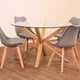 thumbnail image 2 of Comedor Mesa Redonda Equiz 120cm + 4 Sillas Tulip Gris, 2 of 2