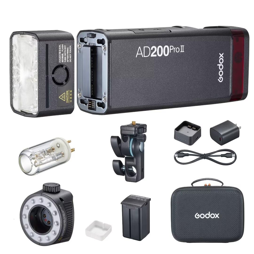 Flash Strobe Godox Ad200 Pro Ii 200 W 5800 K Con Batería