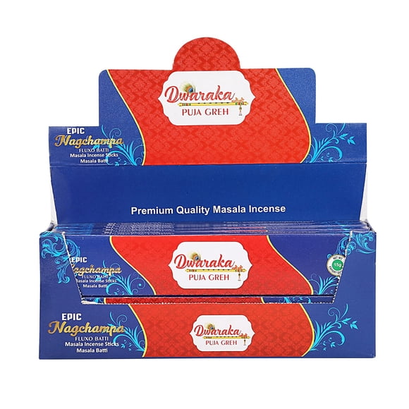 Varillas de incienso DWARAKA Nag Champa, 100% libres de químicos