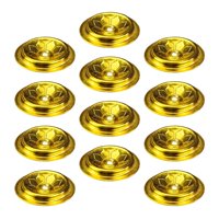 Magideal - 12 Uds. De Mechas Flotantes Para Lámpara De Aceite, Soporte De Disco, Accesorios Para Hacer Velas, Portavelas De Aluminio, Mechas De Aceite, Soportes , S S