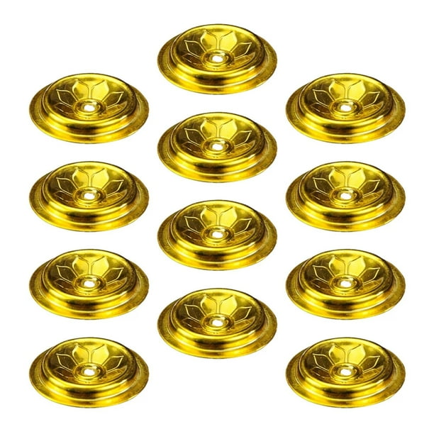 Lámpara De Aceite De 6 Piezas De Aceite Floting Wicks Soporte De Aluminio Candeler Bitter Wicks Racks