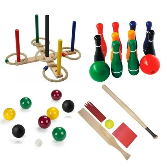 Set 4 Juegos De Madera