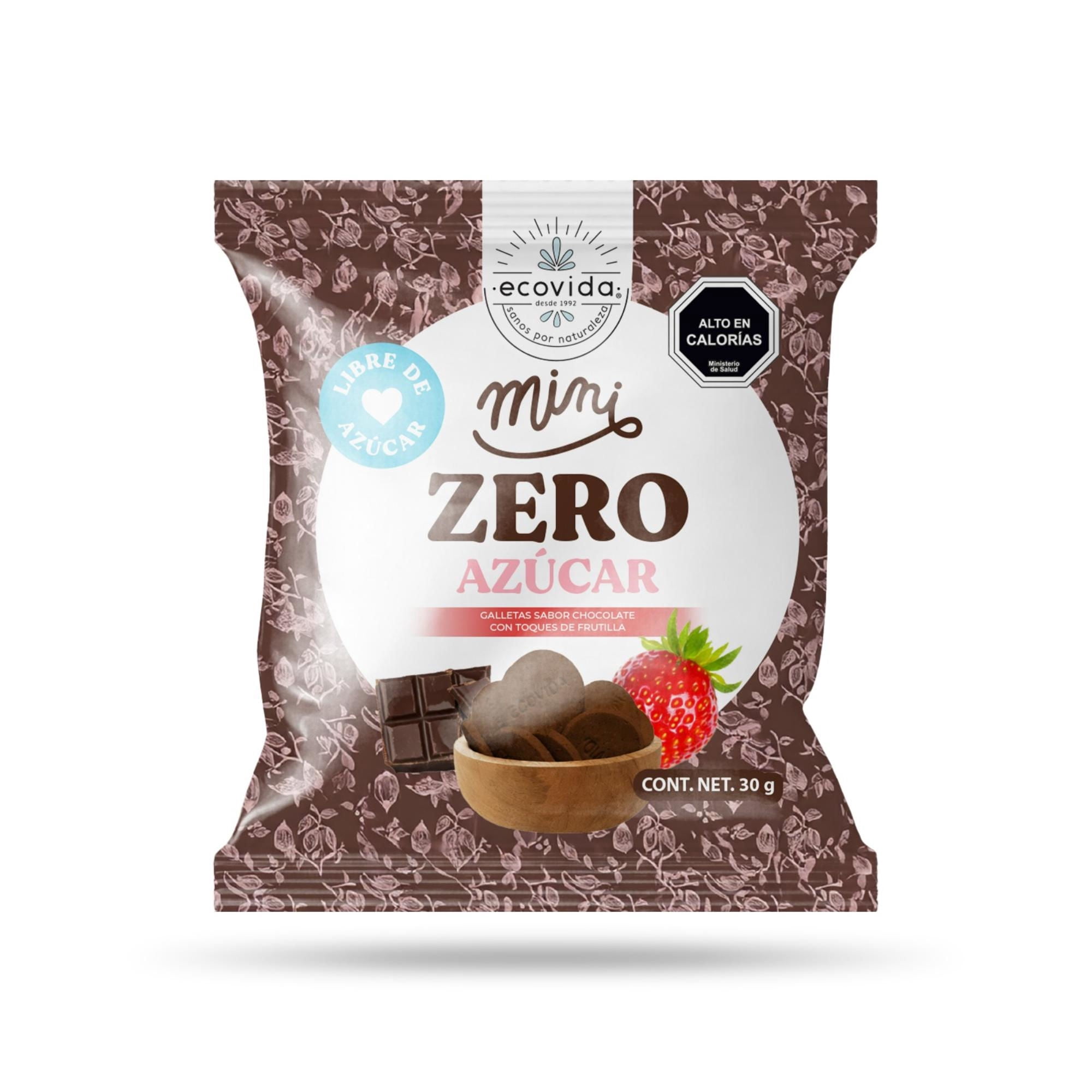 Galleta Mini Zero Chocolate Frutilla 30 g Ecovida