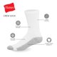 thumbnail image 4 of Calcetines Hanes Double Tough Crew que absorben la humedad y controlan los olores, 4 of 9