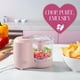 thumbnail image 4 of Picadora eléctrica de alimentos de 1.5 tazas Paris Hilton, cuchilla de acero inoxidable con control pulsador de un toque, mini picadora compacta para verduras, hierbas, frutos secos y aderezos, rosa, 4 of 7