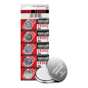 Bateria Litio Pila Cr2032 Maxell 3V Tira 5 Pilas Boton Reloj Multicolor
