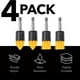 thumbnail image 3 of 4pcs Drill Brush Attachment Set - 2 Tapered & 2 Flat - All Purpose Detail Brush Attachments For Cordless Drill - Tile & Grout Drill Brush Set - Drill Attachments For Cleaning, 5/8”L Bristles, 3 of 4