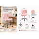 thumbnail image 3 of Silla Home Office Rosada Diamond Giratoria con Ruedas, 3 of 5
