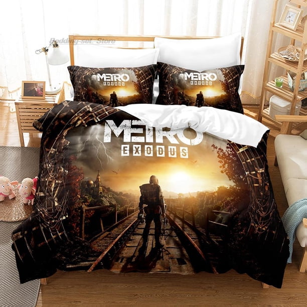 Metro exodus Bedding Set Bed Set Aldult Kid Bedroom Duvetcover Sets bed sheet set
