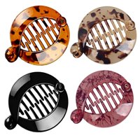 Ioensy - 4 Pinzas Para El Pelo De Plátano A La Moda, Horquillas De 4 Colores, Accesorios Para El Cabello A