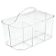 thumbnail image 4 of Carrito de ducha mDesign Lumiere Collection de plástico transparente, 4 of 4