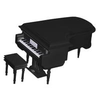 Magideal - Instrumento Modelo De La Guitarra Clásica De 1/6 Para Los Juguetes De La Muñeca De De Acción 12 "" , 10X7X8Cm Negro