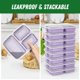 thumbnail image 4 of Envases de comida Dealusy 950 ml 3 compartimentos (pack de 50), 4 of 7