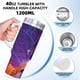 thumbnail image 5 of Willy Wonka Vaso aislado de acero inoxidable con asa, diseño temático, regalo para familia, amigos y fans; incluye pajita y encaja en el portavasos estándar, 40 oz, 5 of 6