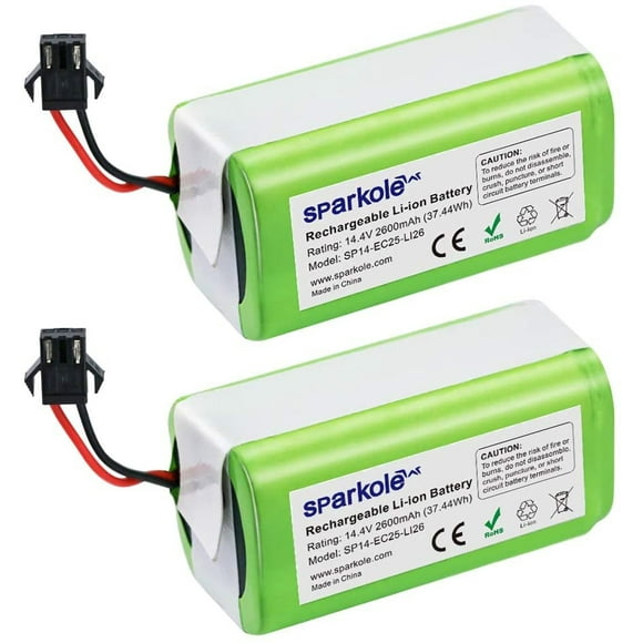 SPARKOLE 2 Pack 14.4V 2600mAh Bateria de repuesto para Ecova SPARKOLE SPARKOLE