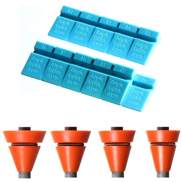 Combo de guías de ángulo Wedgek AZ4 para piedras de afilar