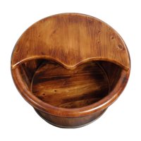 Magideal - Baño De Pies De Madera, Bañera Para Remojo De Pies, Barril Cómodo Para Spa, Lavabo De Baño Multiusos Para Remojo De Pies Con Tapa Para Baño, Viajes Al 26 Cm De Altura