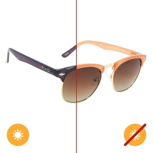 Delsol - Solize Escucha La Música - Melocotón A Morado De Para Mujer - Gafas De Sol